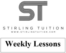 weekly lessons 1